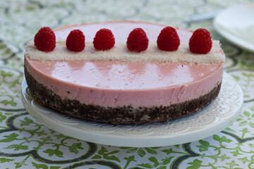 cheesecake al lampone - raspberries cheesecake