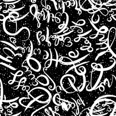 Obraz premium Graffiti background seamless pattern. Hand style tagging