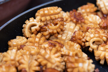 stir-fry squid , charateristic chinese snack