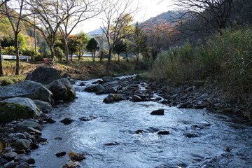 横澤温泉付近の川