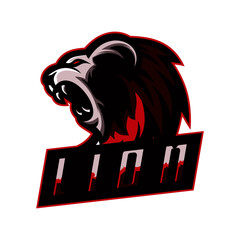 Lion esport gaming mascot logo template Premium © Rhendy