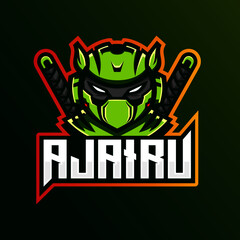 Ninja Esport Logo Free Vector Premium