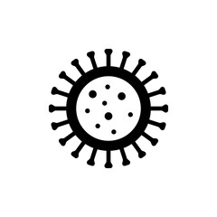 Virus or bacteria glyph icon