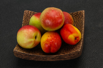 Sweet tasty fresh ripe apricots
