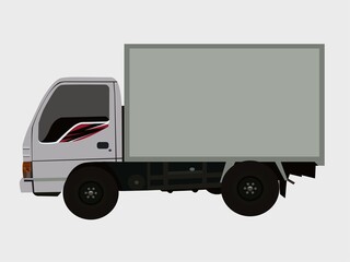 truck isolated on white