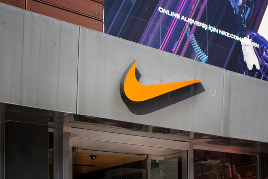 Store signage of an international American footwear brand. The image is captured on Bagdat Avenue of Kadikoy district located on Asian side of Istanbul.