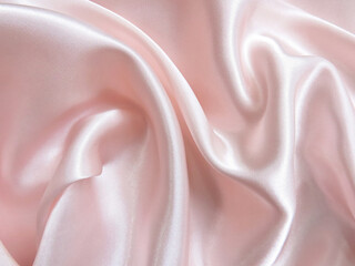 Texture satin. silk background. shiny wavy pattern canvas. color fabric, cloth