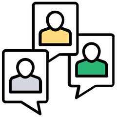 
Connected people in network, business networking group 
