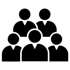 
Group of people linked representing association
