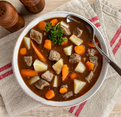 Bowl of Vegetable Beef Soup
