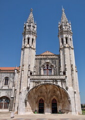 Fototapeta na wymiar Historic cathedral of Belem, Lisbon - Portugal