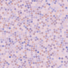 Simple background consisting of small pastel pink circles, vector illustration