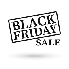 Black Friday Sale Web Banner Design. Vector illustration on white background.