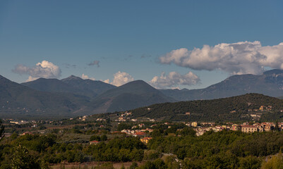 Molise, Italy.  Spectacular autumn panorama.