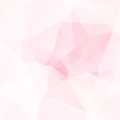 Abstract geometric style pastel pink background. Vector illustration