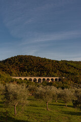 Molise, Italy.  Spectacular autumn panorama.
