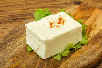Greek traditional soft feta cheese