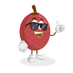  Ita palm logo mascot thumb pose