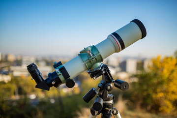 Telescope for observing the universe - astronomy and astrology.