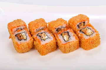 Japanese cuisine - tempura roll with fish