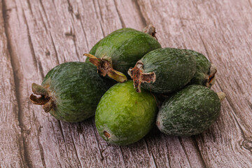 Tropical green sweet fruit Feijoa