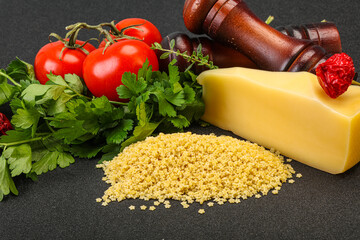 Raw Italian pasta - Stelline for cooking