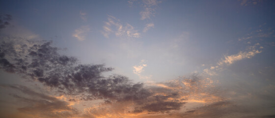 sky at sunset with clouds