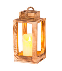 decorative wooden candle holder