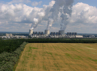 Fototapeta na wymiar Power plant, Coal Plant Janschwalde, Germany, Europe