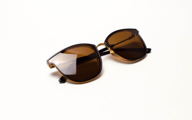 glases on the white table