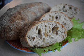 Appetizing sourdough bread