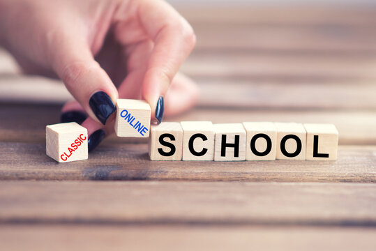 Online school system versus classic courses or classes