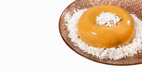 Colombian dessert natilla traditionally served during Christmas