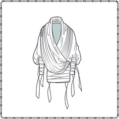 women dress editable fashion flat sketch for creating new designs mockup