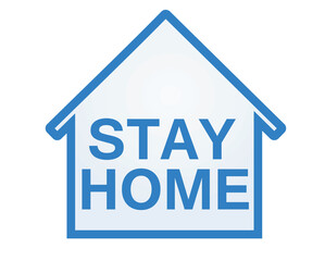 Stay home icon. vector illustration