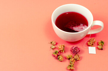 Cup with tea on the table