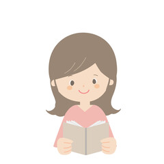 Woman reading a book