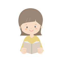 Woman reading a book