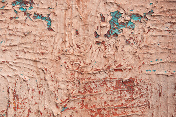 layering of oil paint on wall surfaces, texture, cracks in paint