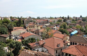 Antalya, top View of the old part of the city