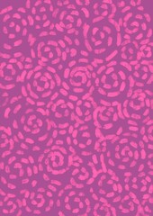 Pink background with circular pattern 
