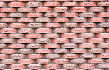 orange brick wall background, close up