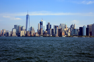 Fototapeta na wymiar Manhattan, One World Trade Center, New York City, New York, USA