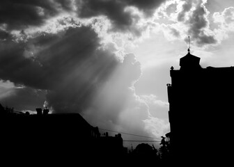 Obraz premium BW clouds