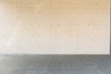 street wall background ,Industrial background, empty grunge urban street with warehouse brick wall