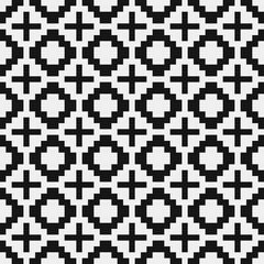 Fototapeta premium Abstract Cross Pattern Dots Logo generative computational art illustration