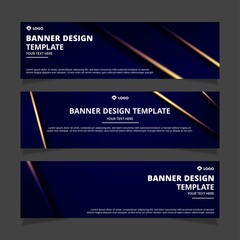 Set of creative modern abstract vector business banners design. Template ready for use in web or print design.