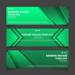 Set of creative modern abstract vector business banners design. Template ready for use in web or print design.