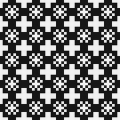 Abstract Cross Pattern Dots Logo generative computational art illustration