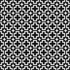 Fototapeta premium Abstract Cross Pattern Dots Logo generative computational art illustration